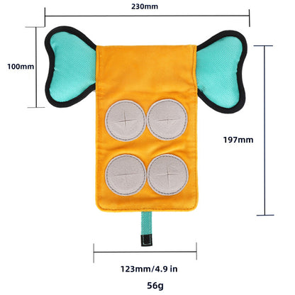 Interactive Dog Toy with Sound & Food Hiding Pockets – Foldable Plush Puzzle for Mental Stimulation, Slow Feeding and Playtime Fun - Image 5