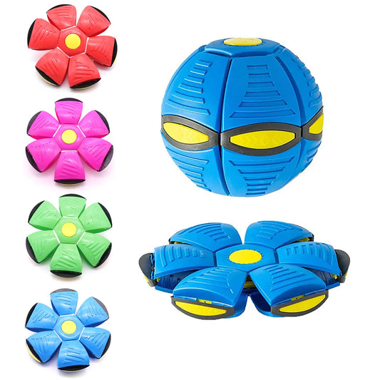 Green Transformable Dog Toy – Dual-Mode Bouncing Ball & Flying Disc for Interactive Play, Durable Chewing, and Mental Stimulation - Image 3