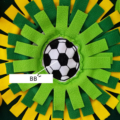 Interactive Dog & Cat Snuffle Mat – Football Field Design Puzzle Feeding Mat for Mental Stimulation, Slow Feeding, and Anxiety Relief - Image 5