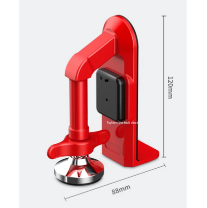 Red Portable Door Stopper Security Lock Heavy-Duty Alloy Construction for Solo Travelers and Home Safety Reliable Anti-Theft Solution for Local Use - Image 5