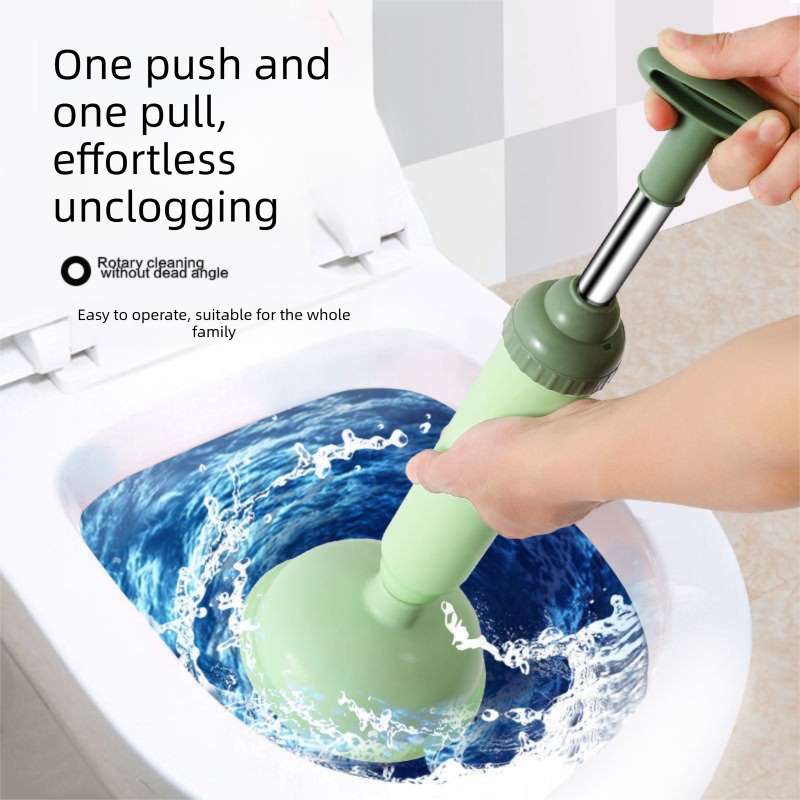 Blue High-Pressure Toilet Plunger with Vacuum Seal – Powerful Drain Unclogger for Toilets, Sinks & Drains (45cm) - Image 4