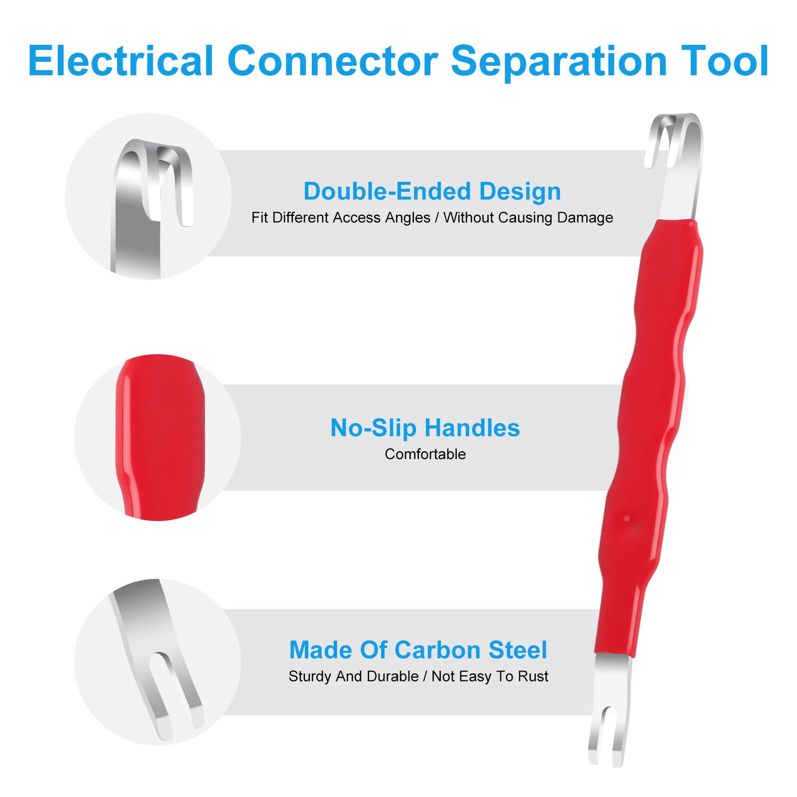 2 Pack Orange Electrical Connector Separation Tool for Car Wire Harness Plug Removal and Repair - Image 2