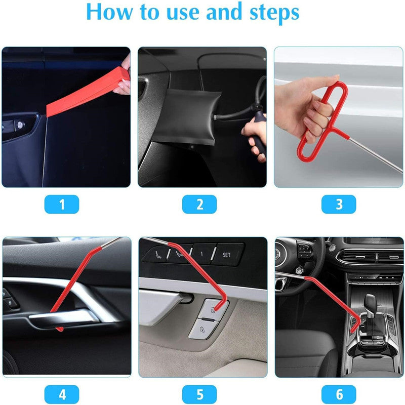 Comprehensive Car Dent Repair and Interior Removal Tool Set with High-Pressure Air Wedge Pumps for Professional Maintenance Efficient Repair Solution for Local Mechanics(L2) - Image 5