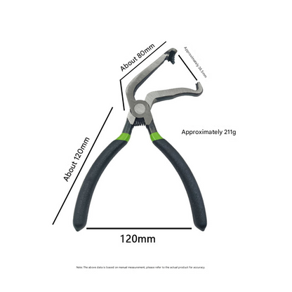 Black 3 Piece Automotive Wire Connector Removal Tool Set with Straight Bent and Dual End Pliers for Electrical Harness Disassembly - Image 5
