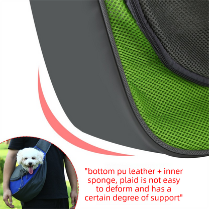 Black Portable Pet Sling Backpack for Small Dogs and Cats – Size S with Breathable Mesh Design - Image 4