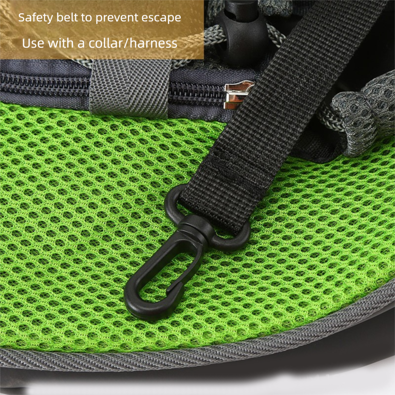 Pink Portable Pet Sling Backpack for Small Dogs and Cats – Size S with Breathable Mesh Design - Image 3