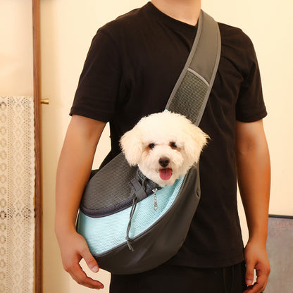 Yellow Portable Pet Sling Backpack for Small Dogs and Cats – Size S with Breathable Mesh Design - Image 5