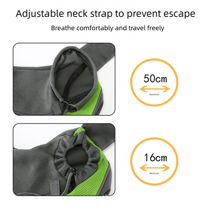 Purple Portable Pet Sling Backpack for Small Dogs and Cats – Size S with Breathable Mesh Design - Image 2