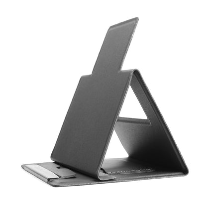 2-PCS Grey Portable Foldable Phone Stand with Card Holder – Compact Desktop Mobile Phone Holder for Home, Office, and Travel Use - Image 5