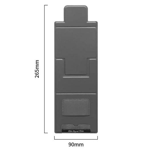 2-PCS Grey Portable Foldable Phone Stand with Card Holder – Compact Desktop Mobile Phone Holder for Home, Office, and Travel Use - Image 6
