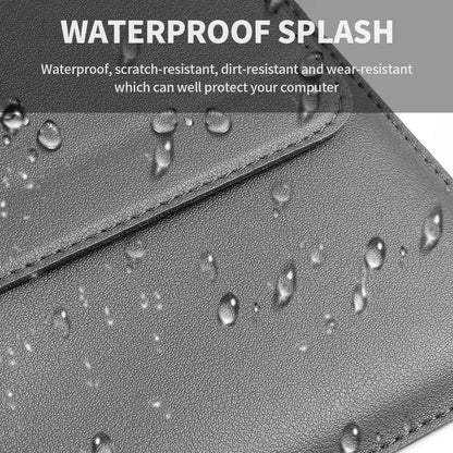 Deep Blue 3-in-1 Laptop Sleeve with Built-In Stand & Wrist Rest – Waterproof PU Protective Case for 15/16 Inch Laptops, Portable and Ergonomic Design - Image 6