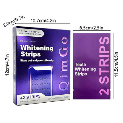 21 Pairs Purple Teeth Whitening Strips – Stain-Removing Film for Brighter Smile, Non-Toxic and Enamel Safe - Image 5