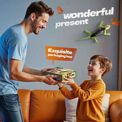 RC Wall Climbing Gecko Toy Anti-Gravity Remote Control Lizard with LED Eyes 360 Stunt Rotation Rechargeable Animal Gift for Kids - Image 5
