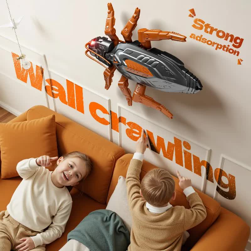 RC Wall Climbing Cockroach Toy Realistic Anti-Gravity Remote Control Bug 360 Stunt Rotation Rechargeable Prank Gift for Kids - Image 7