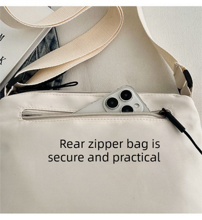 Casual Multi-Pocket Nylon Crossbody Bag Lightweight Shoulder Purse Waterproof Travel Messenger Bag Green - Image 2