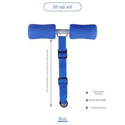Portable Sit-Up Assistant Bar Door & Bed Anchor Core Trainer Adjustable Ab Workout Equipment Blue