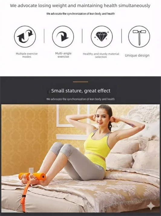 Portable Sit-Up Assistant Bar Door & Bed Anchor Core Trainer Adjustable Ab Workout Equipment Blue - Image 2