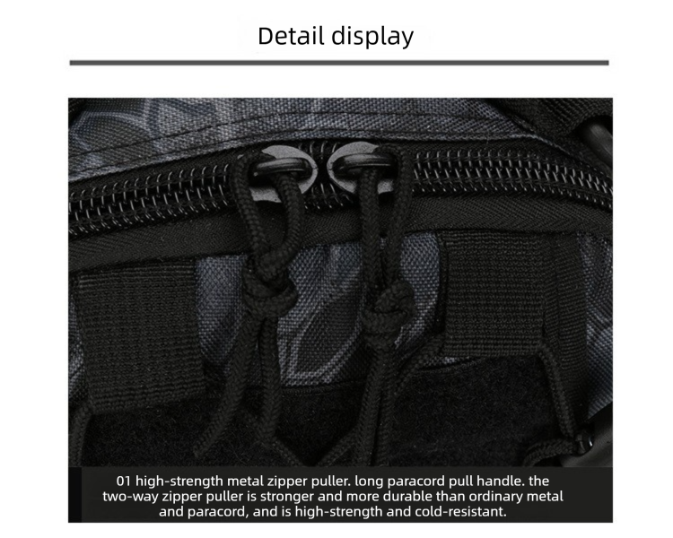 Tactical Sling Bag FG Foliage Green Camo 600D Waterproof Crossbody Backpack MOLLE EDC Shoulder Pack - Image 4