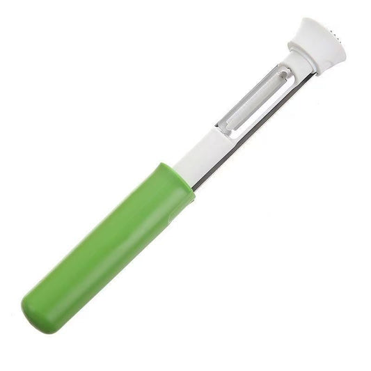 2-in-1 Apple Corer & Peeler Stainless Steel Fruit Prep Tool Kitchen Gadget Green