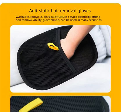 2 PCS Pet Hair Remover Mitt Reusable Static Lint Brush Glove for Cat & Dog Fur Cleaning Furniture Clothes & Bedding - Image 5