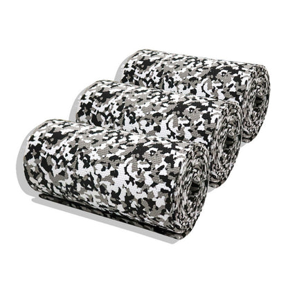 Camouflage EVA Foam Boat Flooring Sheet Self Adhesive Marine Decking Mat Non Slip Grip Roll for Jet Ski Kayak & RV (Black White Camo, 250cm x 26cm) - Image 2
