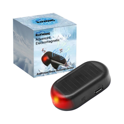 Solar Powered Car Antifreeze Snow Removal Device Electromagnetic Windshield De-icer Anti-Fog Frost Tool for Winter Driving - Image 5