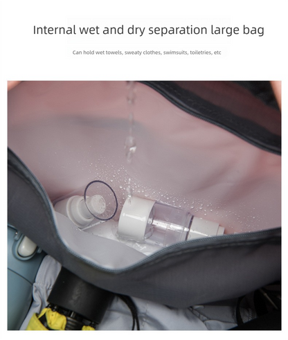 Large Travel Duffle Bag Gym Sports Weekender with Shoe Compartment Wet Pocket Lightweight Carry On Luggage Bag (Pink) - Image 9