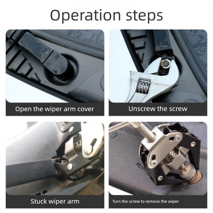 Heavy Duty Adjustable Car Wiper Arm Puller Tool Battery Terminal & Alternator Bearing Remover 9-30mm Opening Universal Windscreen Repair Tool - Image 3
