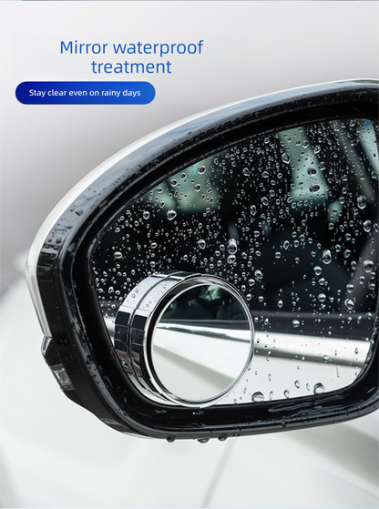 2Pcs Car Blind Spot Mirrors Suction Cup Vacuum Adsorption 360 Adjustable Round Rear View Convex Mirror Waterproof Black Frame for Cars SUVs - Image 8