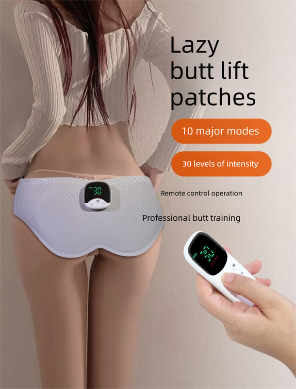 Electric Hip Trainer EMS Muscle Stimulator Buttock Lifting Belt with Remote Control 10 Modes 30 Intensity Levels Rechargeable Home Gym Workout - Image 2