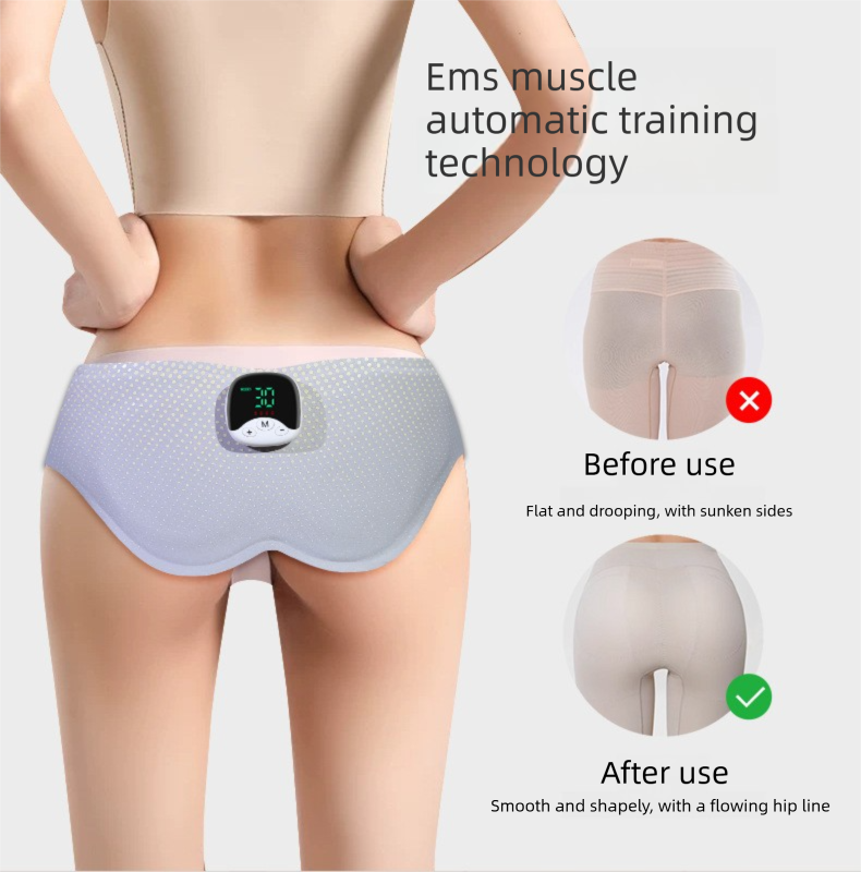 Electric Hip Trainer EMS Muscle Stimulator Buttock Lifting Belt with Remote Control 10 Modes 30 Intensity Levels Rechargeable Home Gym Workout - Image 4