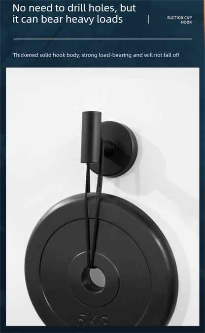 Matte Black T-Bar Suction Cup Hook Stainless Steel Vacuum Wall Hanger No Drill Robe Towel Holder for Bathroom Kitchen - Heavy Duty - Image 5
