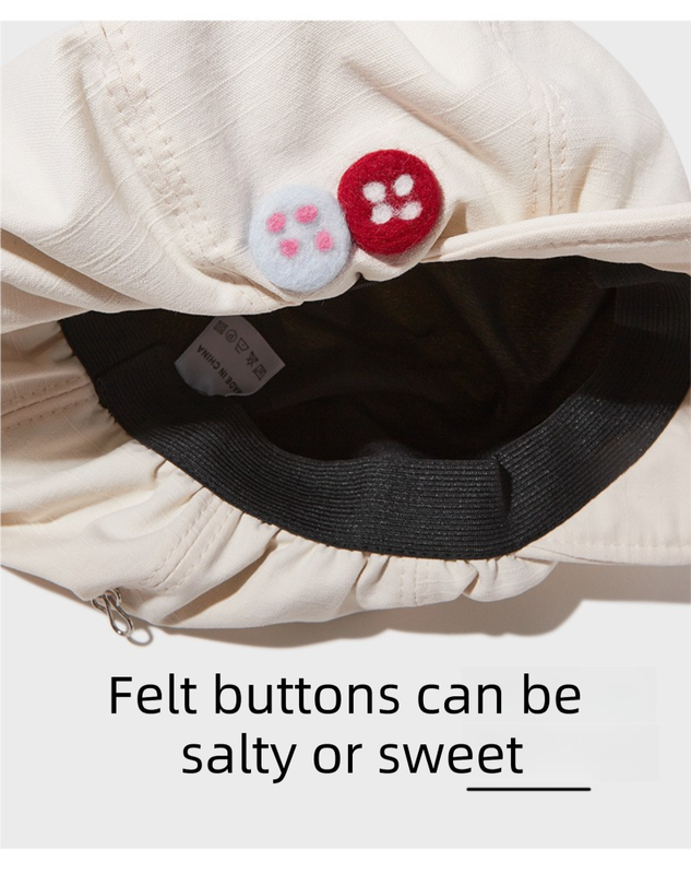 Women's Beige Newsboy Cap UPF50+ Sun Protection Cotton Blend Octagonal Beret Hat - Adjustable Breathable Baker Boy Style with Cute Button Detail - Image 5