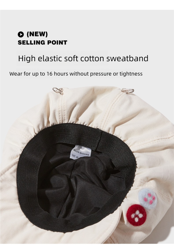 Women's Black Newsboy Cap UPF50+ Sun Protection Cotton Blend Octagonal Beret Hat - Adjustable Breathable Baker Boy Style with Cute Button Detail - Image 7
