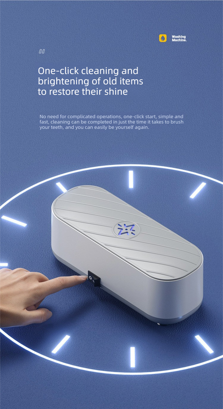 Portable Battery Operated Sonic Vibration Jewellery & Glasses Cleaner - Cordless High Frequency Washing Box for Travel, Dentures & Rings (2x AAA Batteries Included) - Image 8