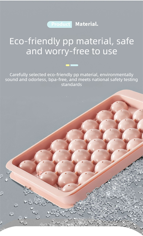 2 PCS Large Diamond Ice Cube Trays with Lids 4 Cavity Geometric Sphere Ice Ball Maker Mould Stackable Hard Plastic for Whiskey Cocktails White - Image 3