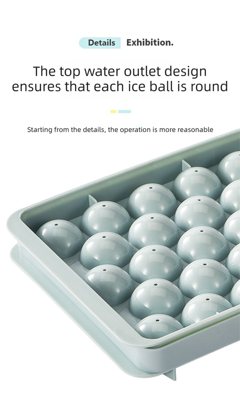 2 PCS Large Diamond Ice Cube Trays with Lids 4 Cavity Geometric Sphere Ice Ball Maker Mould Stackable Hard Plastic for Whiskey Cocktails White - Image 5