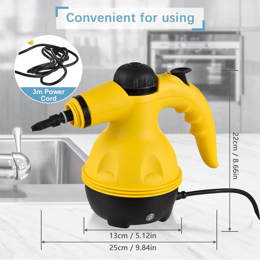 Multi-Purpose Handheld Steam Cleaner with 9 Accessories - High Pressure Chemical-Free Steamer for Kitchen, Bathroom, Car & Grout Cleaning (Includes AU Adapter) - Image 3