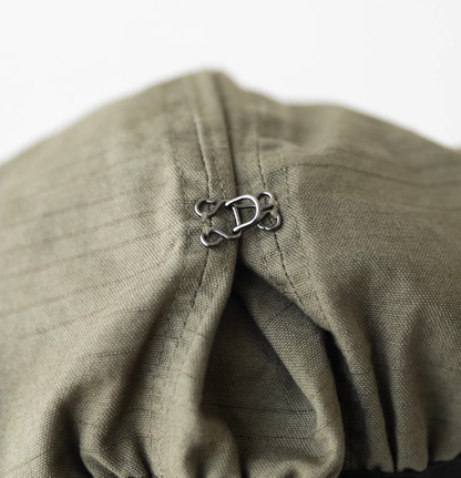 Oversized Slouchy Newsboy Cap - Vintage Japanese Style Baker Boy Hat - Soft Textured Fabric - Khaki (Adjustable 54-60cm) - Image 4