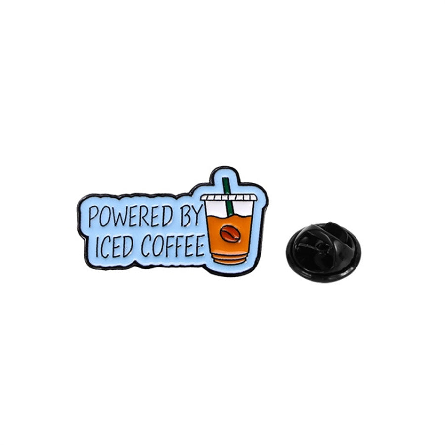 4 Pieces Cartoon Coffee Lovers Enamel Pin Set Zinc Alloy Coffee Cup Badges for Jackets Bags Hats Backpacks Decorative Jewelry Gift Set - Image 7