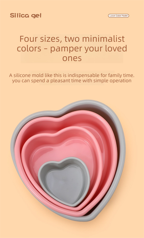 7 Inch Heart Shaped Silicone Cake Mould - Grey Non-Stick Baking Pan for Birthday & Anniversary Cakes - Heat Resistant Tray with Reinforced Rim (20.5cm) - Image 7