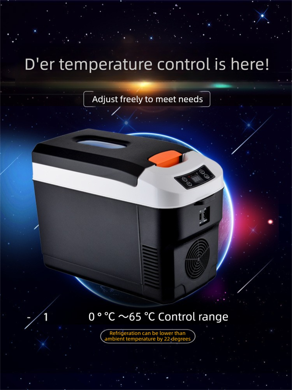 10L Portable Electric Cooler & Warmer Car Fridge with Digital Display 12V/240V Dual Power for Camping Road Trips & Home Office Brown - Image 5