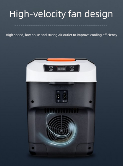 10L Portable Electric Cooler & Warmer Car Fridge with Digital Display 12V/240V Dual Power for Camping Road Trips & Home Office Brown - Image 8