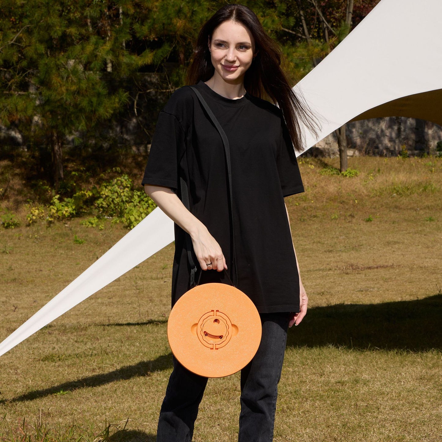 Portable Retractable Stool MAX Gen 8 Telescopic Camping Seat 50cm Tall Extra Wide Heavy Duty Crystal Blue & Wine Red for Fishing & Events - Image 4