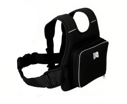 Children Motorcycle Safety Harness for Electric Bike Adjustable Kids Security Strap with Storage Bag Black Anti-Fall Protection Gear Front and Rear Use