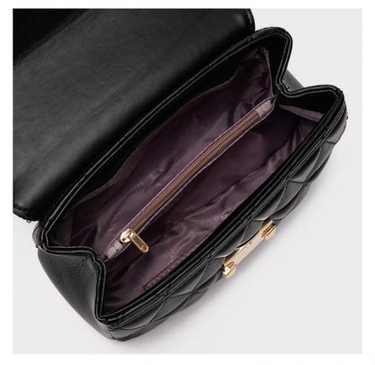 Quilted Chain Crossbody Bag for Women Classic Black Shoulder Underarm Bag Elegant Designer Style Luxury Texture Versatile Daily Handbag - Image 4
