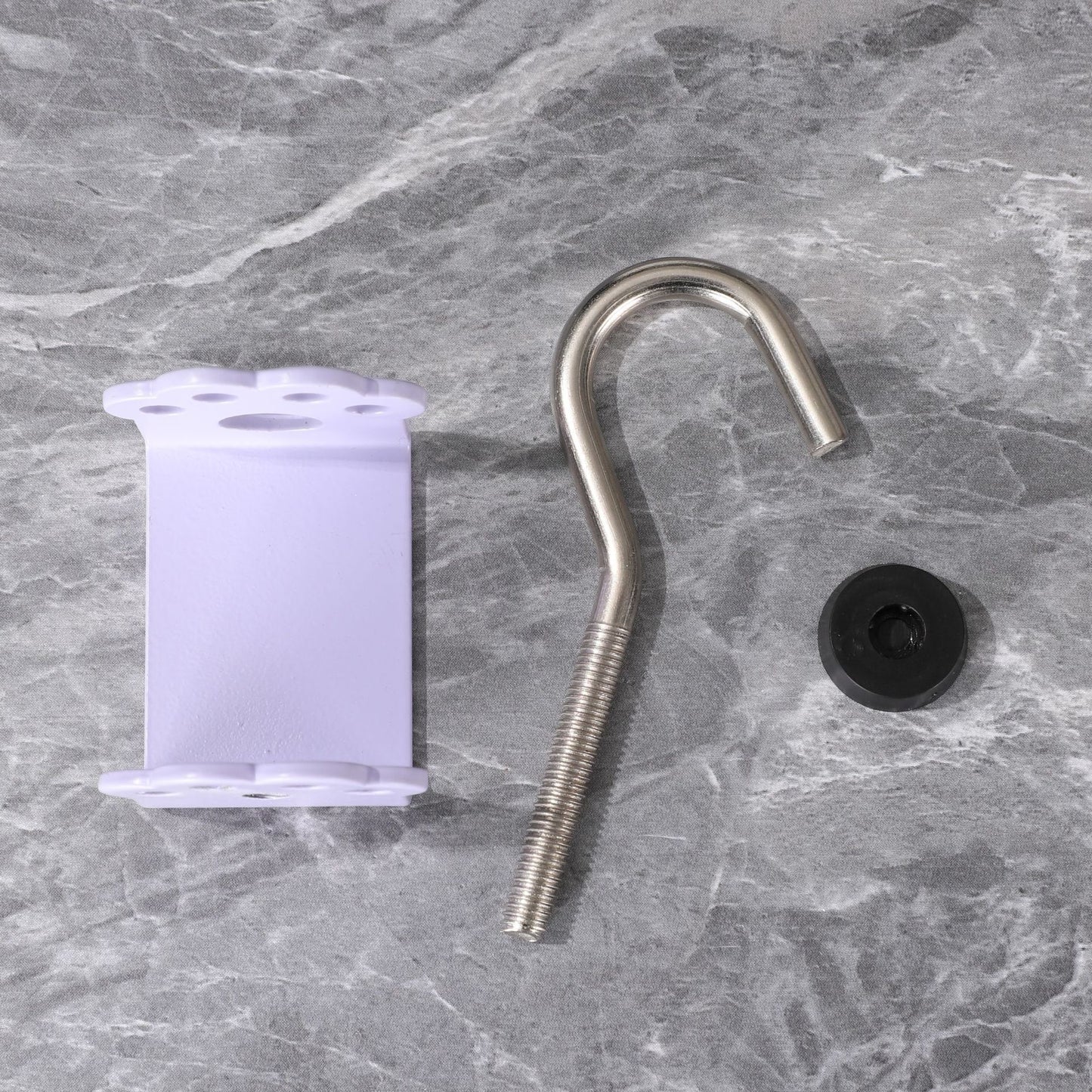 Macaron Paw Table Side Hook 2-Piece Set Adjustable Desk Hanging Clamp No-Drill Portable Bag Hook Light Purple - Image 2