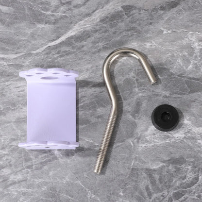 Macaron Paw Table Side Hook 2-Piece Set Adjustable Desk Hanging Clamp No-Drill Portable Bag Hook Light Purple - Image 2