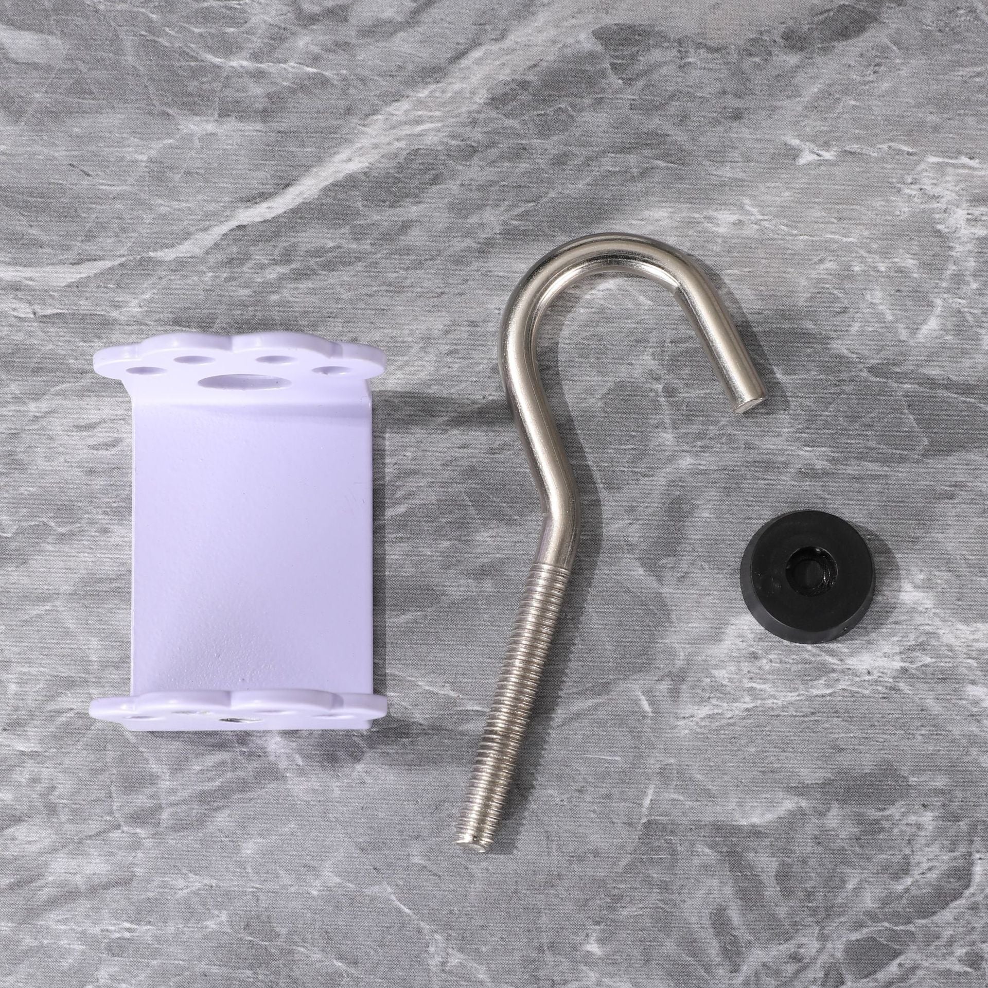 Macaron Paw Table Side Hook 2-Piece Set Adjustable Desk Hanging Clamp No-Drill Portable Bag Hook White - Image 2