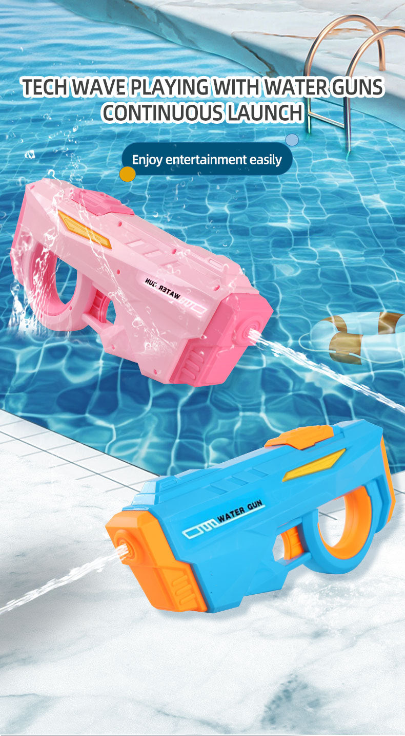 Electric Water Gun Automatic Continuous Fire Squirt Toy 8m Range Rechargeable Battery Outdoor Pool Beach Fun Blue - Image 5